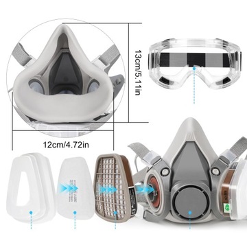 КРАСКА-МАСКА Полумаска 6200 НАБОР