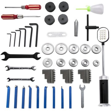 Токарный станок по металлу VEVOR 650Вт 210х350мм 2250об/мин