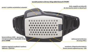 SPARTUS PRO 901X АВТОМАТИЧЕСКАЯ СВАРОЧНАЯ МАСКА С ВОЗДУШНЫМ ПОТОКОМ + ESAB
