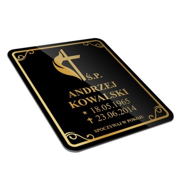 Надгробие, надгробие, крест на надгробии, могила. Черный 30x25