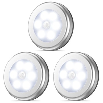 LAMPKA LAMPA 6 LED NA BATERIE Z CZUJNIKIEM RUCHU