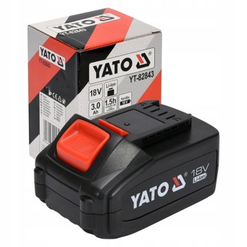 АККУМУЛЯТОР YATO 18 В LI-ION 3,0 Ач YT-82843