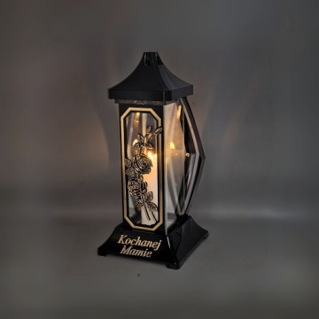 Свеча на могилу матери Большой фонарь с гравировкой на святыню дорогой матери 42см