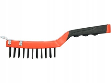 YATO SZCZOTKA DRUCIANA DRUT STALOWY 4 RZĘDY + SKROBAK YT-6333