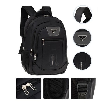 РЮКЗАК МУЖСКОЙ ЖЕНСКИЙ ДЛЯ РАБОТЫ РЮКЗАК CITY XXL БОЛЬШОЙ Черный 30л