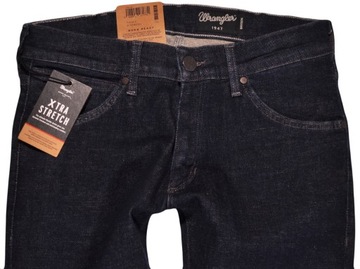 WRANGLER spodnie SKINNY navy jeans BRYSON W28 L32