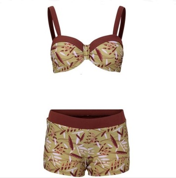 BIKINI STRÓJ DWUCZĘŚCIOWY BIUSTONOSZ SPODENKI SZORTY _42 80D (S4)