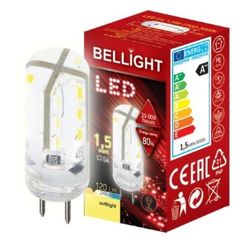 Żarówka LED G4 12v DC 1,5w 3000k 120lm Silikon