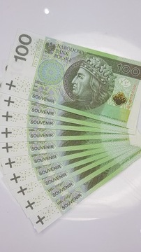 Банкноты номиналом 100 злотых для развлечения и обучения, упаковка 100 штук + БЕСПЛАТНО