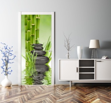 САМОКЛЕЯЩИЕСЯ НАСТЕННЫЕ ОБОИ ДЛЯ ДВЕРИ SPA ZEN STONES