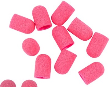 KAPTURKI ŚCIERNE DO PEDICURE NAKŁADKI RÓŻOWE 13 mm #120 10 szt.Prima Derma