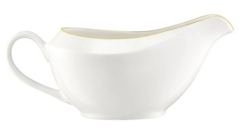 СТИЛЬНАЯ БЕЛАЯ ФАРФОРОВАЯ СОУСНИЦА 400 МЛ