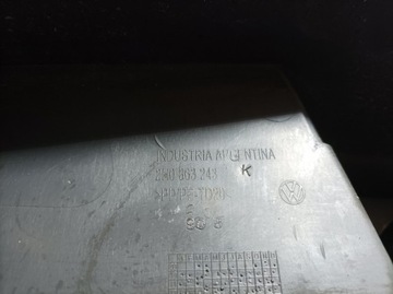 VW AMAROK I LOKETNÍ OPĚRKA TUNEL CENTRÁLNÍ KŮŽE EU 2H0863243K