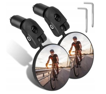 PROFESSIONAL CONVEX ADJUSTABLE MIRROR OF THE BIKE