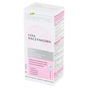 BIELENDA Cera Naczynkowa Krem z korygującym pigmentem zaczewienienia 50ml