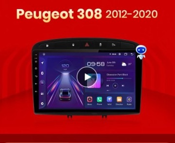 Radio Android 12 Peugeot 308 GPS WiFi 2/32