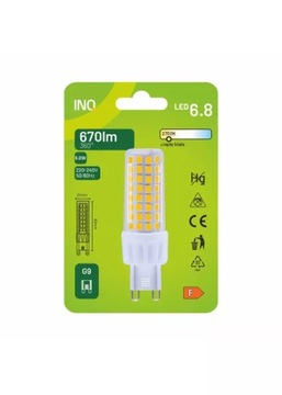 ŻARÓWKA LED G9 230V 6,8W = 55W CIEPŁA WW 2700K