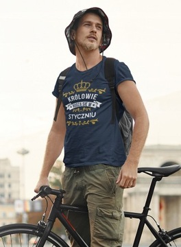 T-SHIRT KOSZULKA MĘSKA PREZENT URODZINY STYCZEŃ