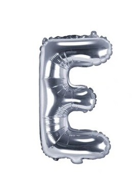 Balon foliowy Litera "A" 35cm, srebrny