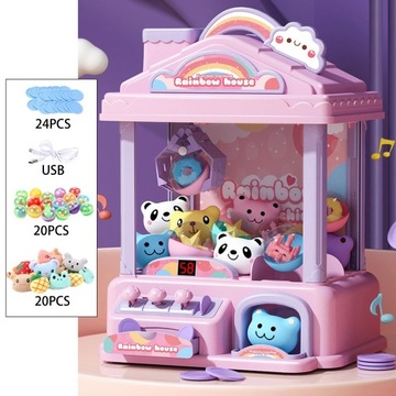Mini Claw Machine Dozownik cukierków Zabawki Mini automat sprzedający z 20 różami