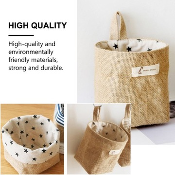 СУМКА ДЛЯ ХРАНЕНИЯ ЛЬНА ПОДВЕСНЫЕ КОРЗИНЫ СУМКИ 2