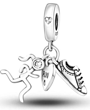 MD charms maraton BIEGACZ runner bieganie run S925