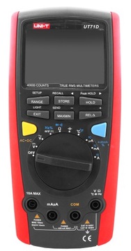 МУЛЬТИМЕТР УНИВЕРСАЛЬНЫЙ СЧЕТЧИК UNI-T UT71D True RMS