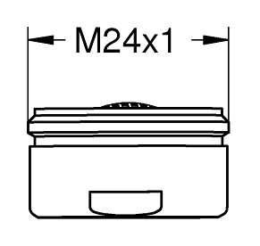 Аэрлятор для хромированных помещений GROHE M24x1