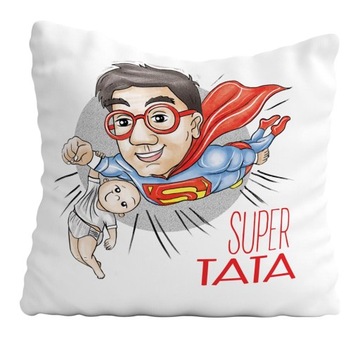 Poduszka Prezent Na Dzień Ojca Taty SUPERBOHATER