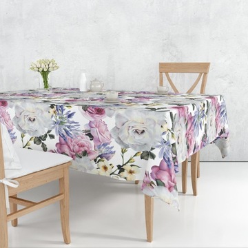 СКАТЕРТЬ СТОЙКАЯ К ПЯТЯНИЯМ 140X240 ГЛАДКАЯ МАТОВАЯ ТОЛСТАЯ 010