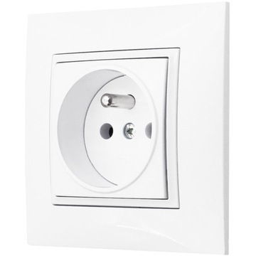 GNIAZDO POJEDYNCZE GNIAZDKO BIAŁY ARIA