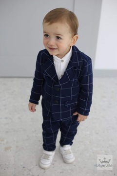 КОСТЮМ С ПОКРЫТИЕМ ДЛЯ МАЛЬЧИКОВ ТЕМНО-СИНИЙ КОРОЛЕВСКИЙ ДЕТСКИЙ ПРИЧАСТИЕ СВАДЬБА КРЕЩЕНИЕ