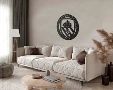 FC Manchester City XL LED Obraz Drewniany 3D