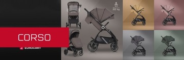 ЛЕГКАЯ КОЛЯСКА CORSO ДО 26,5 КГ + АКСЕССУАРЫ