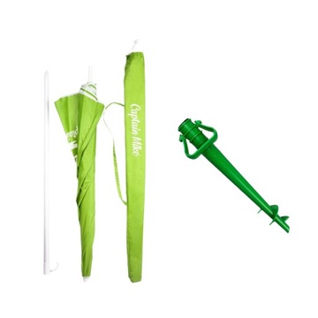 Зонт пляжный складной с фильтром UPF50+ Captain Mike 160см зеленый