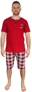 ПИЖАМА МУЖСКАЯ, XL, клетка, ХЛОПОК, пуговицы, МАЛЬЧИК, папа