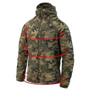 ПРОЗРАЧНАЯ КУРТКА TRAMONTANE WINDPACK HELIKON PL WOODLAND XL