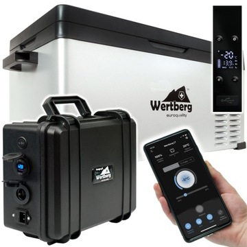 30L samochodowa lodówka sprężarkowa -20°C 12V/24V|230V bluetooth + bateria