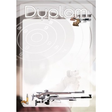 DYPLOMY Strzelectwo - BROŃ długa - 10 szt A4 250g