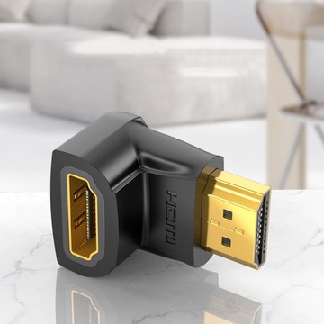 Угловой адаптер HDMI «папа-гнездо» VENTION 4k, 60 Гц