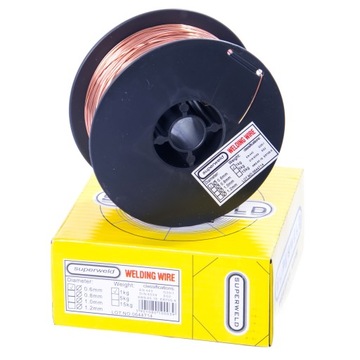 Drut spawalniczy 0,6 1kg MIG MAG migomat SUPERWELD