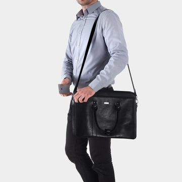 Skórzana męska torba na ramię laptopa Solier SL03 KILBRIDGE