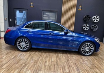 Mercedes Klasa C W205 Limuzyna 200 184KM 2015 Mercedes-Benz Klasa C lift AUTOMAT SKORY 184KM LED perfekcyjny navi, zdjęcie 5