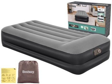 Materac Dmuchany Jednoosobowy Łóżko z Pompką 230V Bestway 67401 MODEL 2024