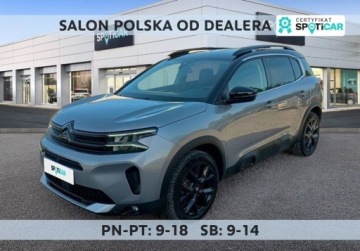 Citroen C5 Aircross SUV Facelifting 1.5 BlueHDi 131KM 2023 Citroen C5 Aircross 1.5 BlueHDi Max EAT8 Bogaty FV23 kredyt 0 Leasing od 1