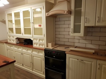 Деревянный сервант в стиле лофт вощеный HIT