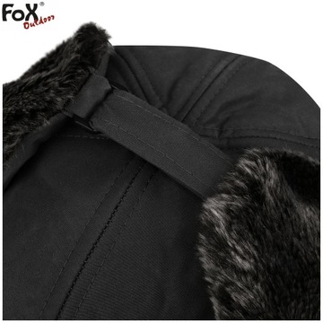 ШАПКА ЗИМНЯЯ МУЖСКАЯ FOX USZANKA, ЧЕРНАЯ