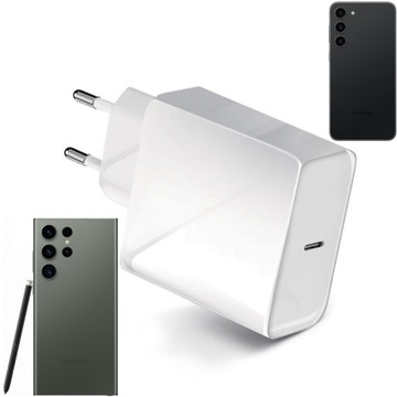 Szybka Ładowarka Sieciowa USB-C PD 45W do Samsung Galaxy S23 S24 Ultra