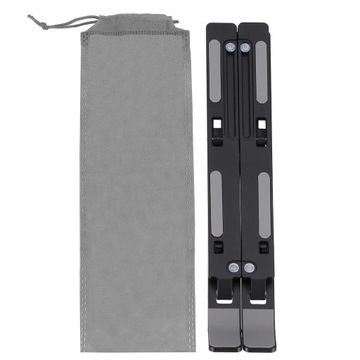 Складная подставка для ноутбука Springos, черная, эргономичная, 7 уровней