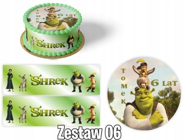 Zestaw Opłatek SHREK Z IMIENIEM +2 OBWOLUTY